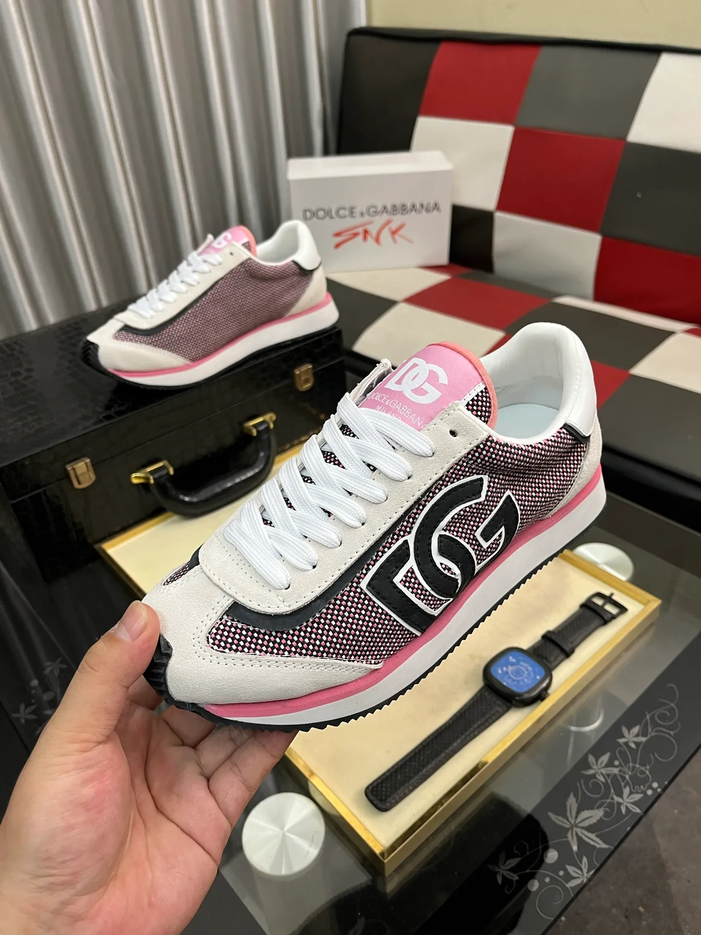 Men's men's shoes 💰438⌚️⌚️【DG～】couple casual shoes 2025z cabinet sales simultaneously 🔶Size: 36-46 #️⃣ 🔷1 color🔜The upper is made of multi-material splicing➕Mesh lining, comfortable and breathable, sole: original comfortable and wear-resistant outsole, ⚠️real thing📱photographed🎬real thing is better📢📢📢